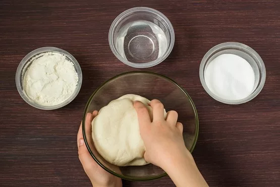 Préparation de la pâte à sel