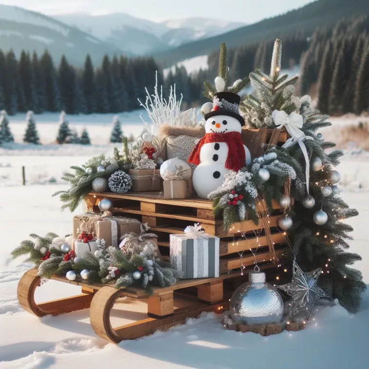 Comment fabriquer un traîneau en palette pour Noël
