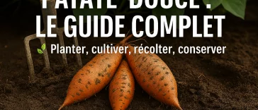Patate-douce cultivée et récoltée au potager : guide complet 2026 pour planter, entretenir et réussir sa culture
