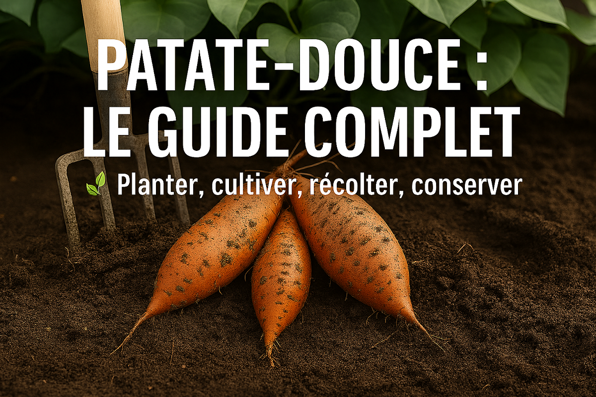Patate-douce cultivée et récoltée au potager : guide complet 2026 pour planter, entretenir et réussir sa culture